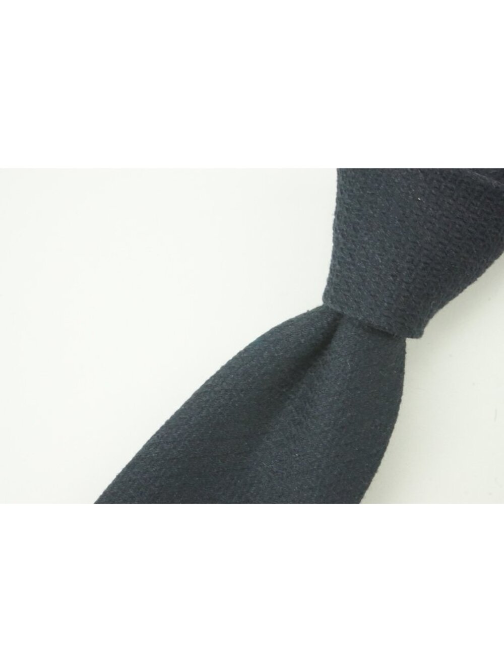 Canali Dark Berry Blue Wool Blend Woven Tie Brand New With Tags